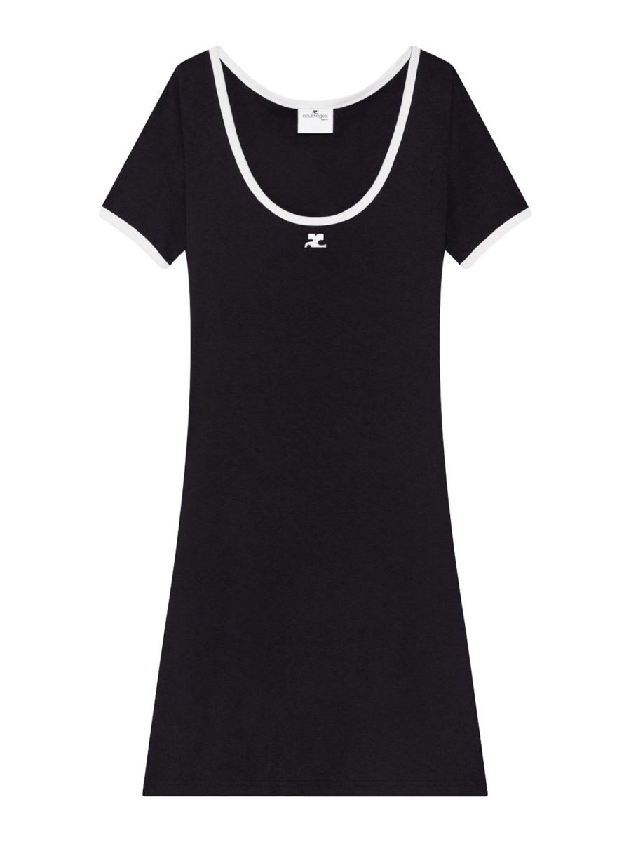 Courreges Robe Courte - Noir