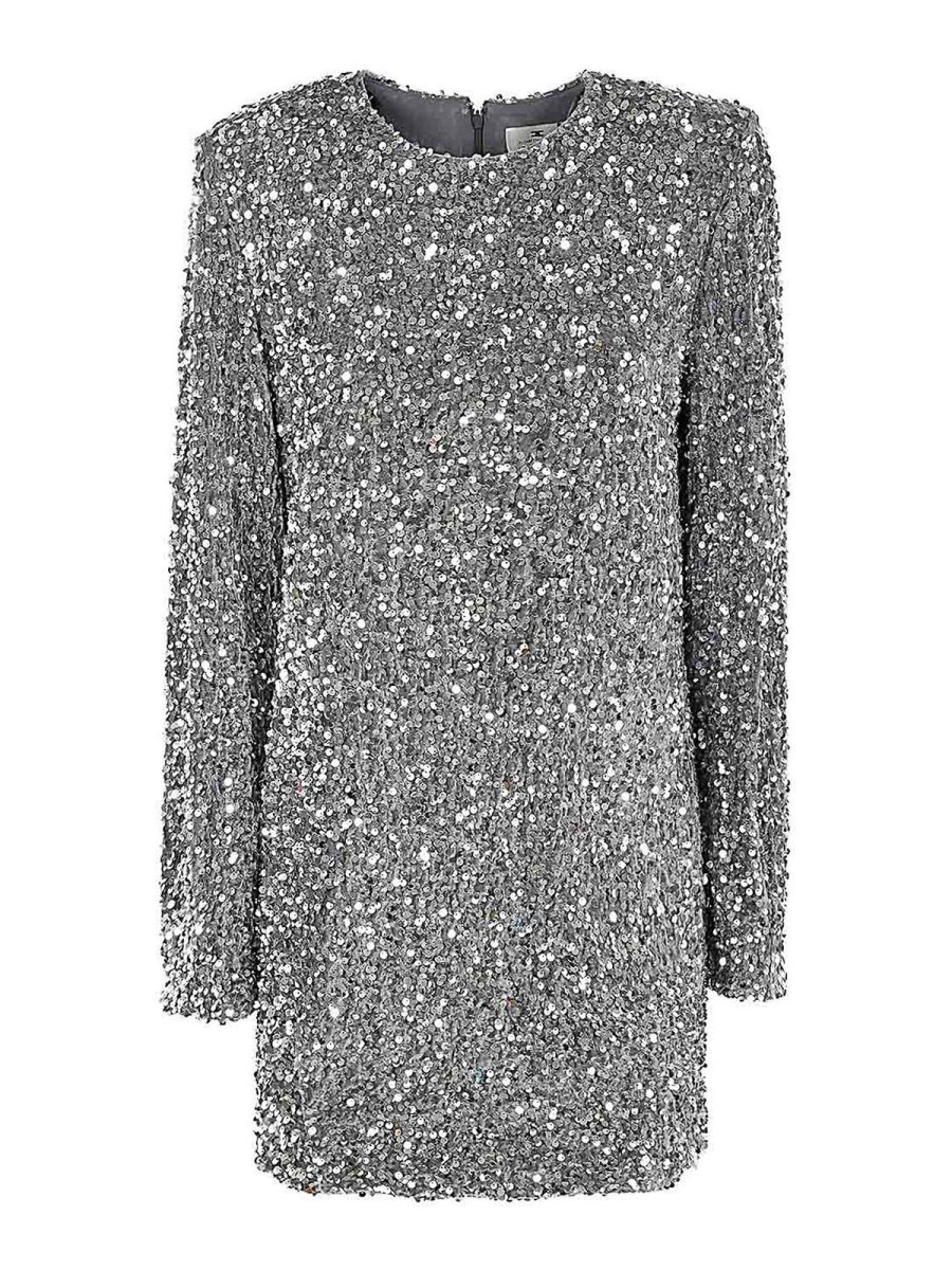 Elisabetta Franchi Robe Au Genou - Gris