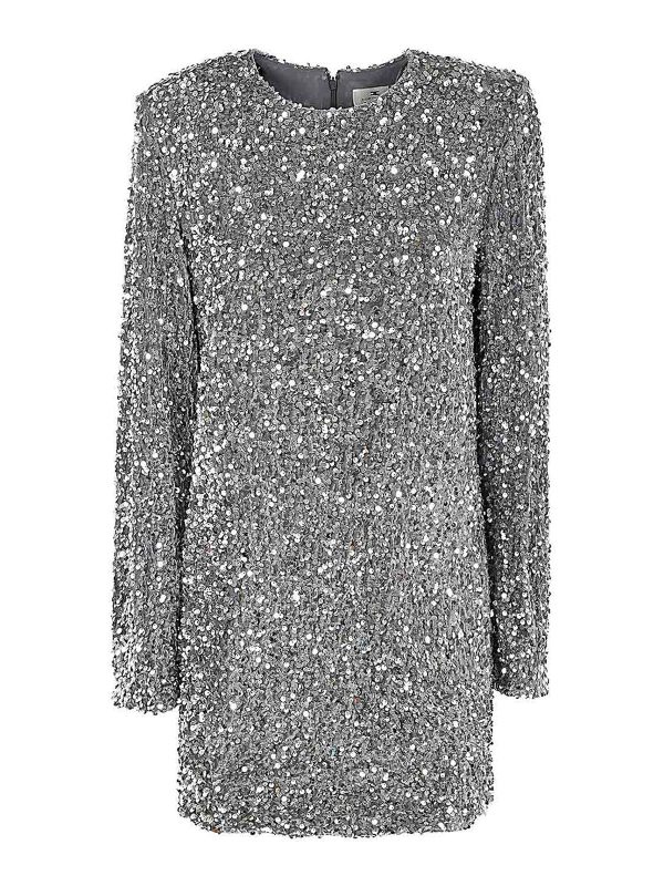 Elisabetta Franchi Robe Au Genou - Gris