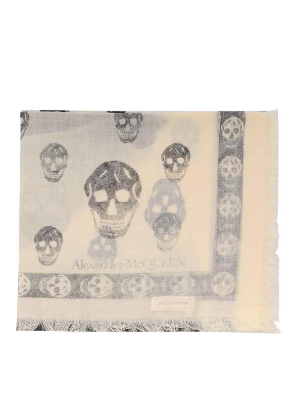 Alexander Mcqueen Étole - Blanc