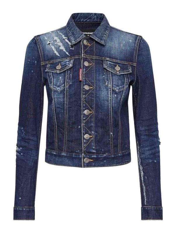 Dsquared2 Veste En Jean - Bleu Foncé