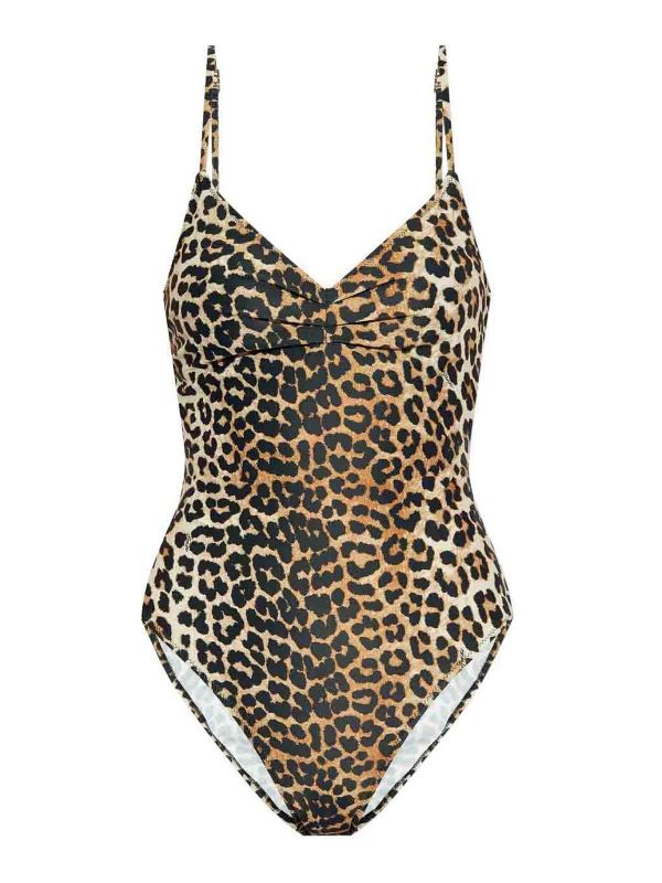 Ganni Maillot De Bain - Marron