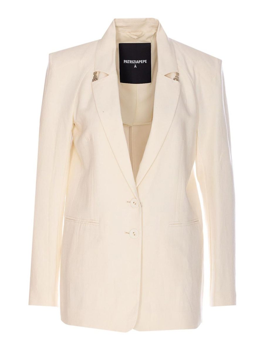 Patrizia Pepe Veste Casual - Blanc