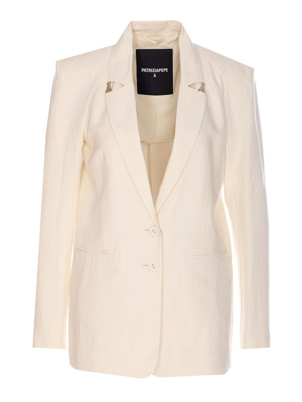 Patrizia Pepe Veste Casual - Blanc