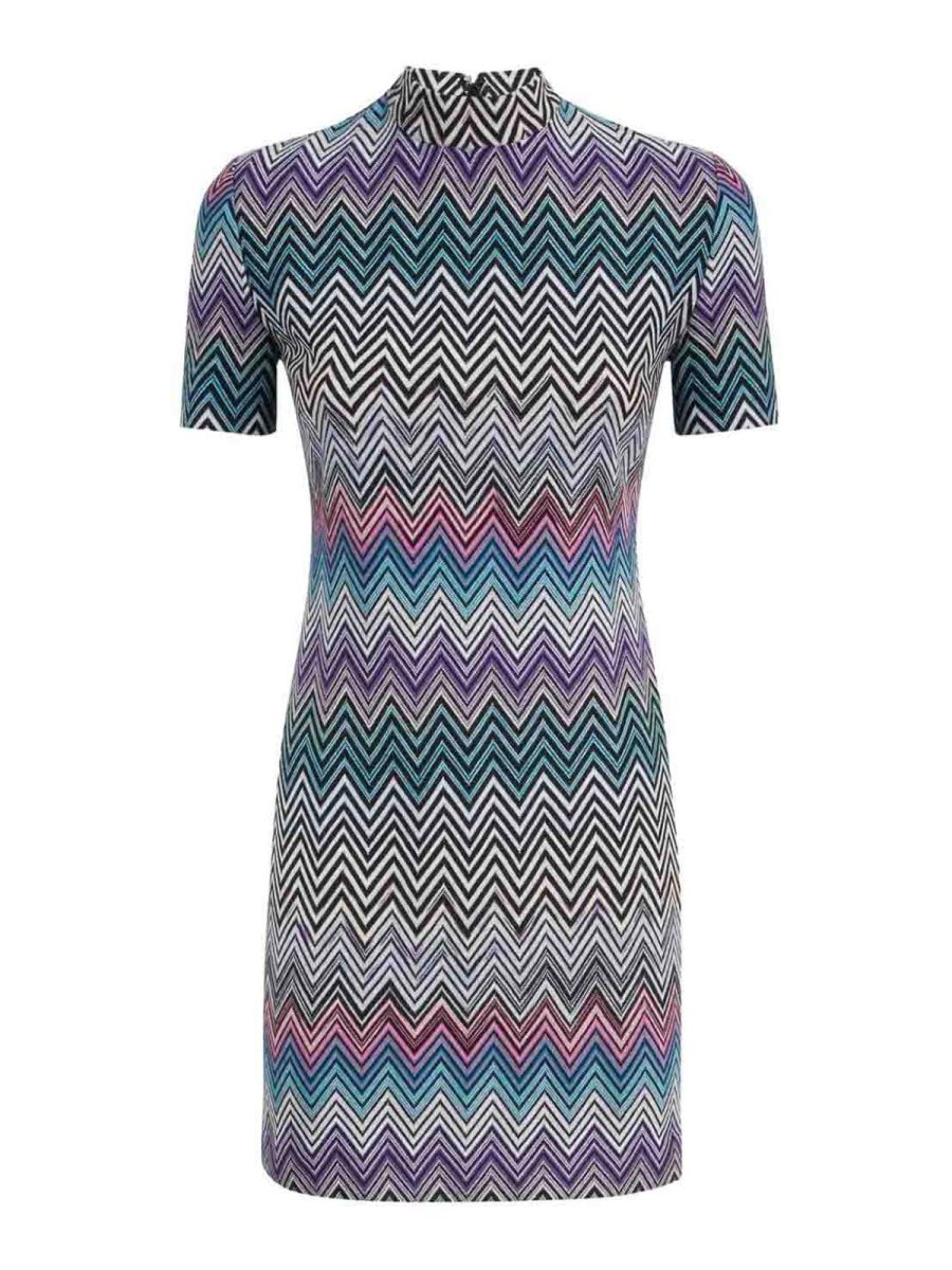 Missoni Robe Au Genou - Vert