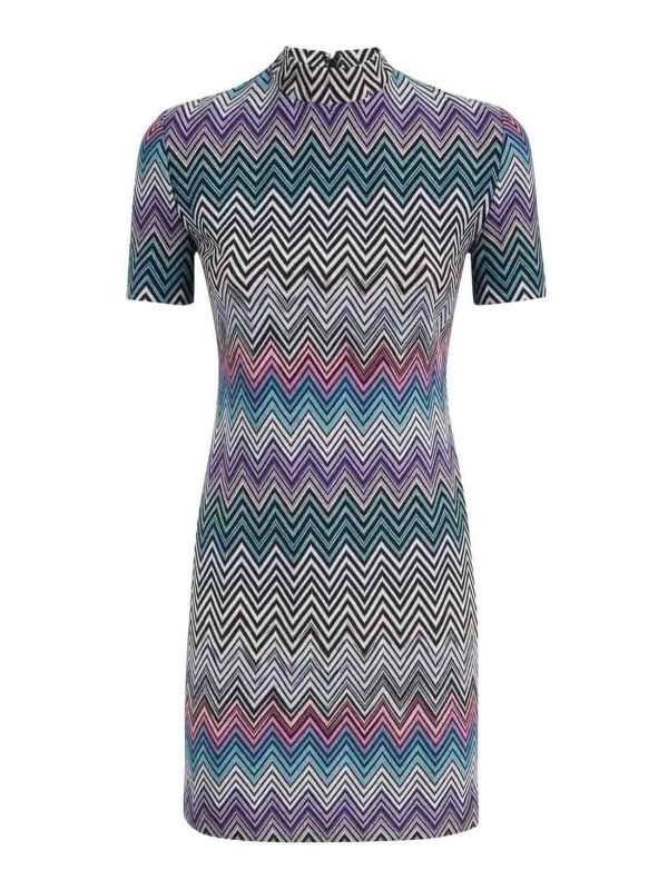 Missoni Robe Au Genou - Vert