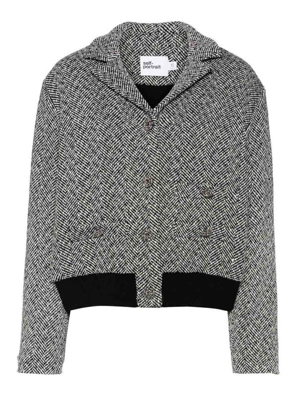 Self Portrait Veste Casual - Noir