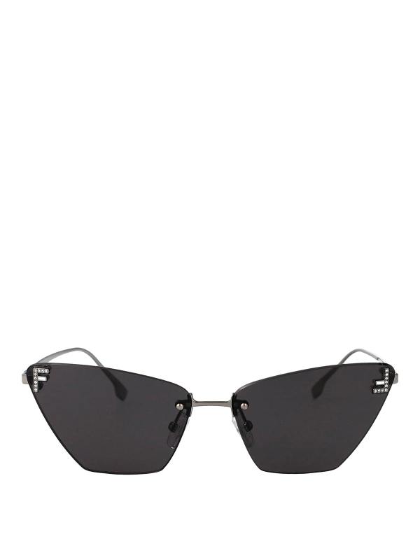 Fendi Lunettes De Soleil - Gris
