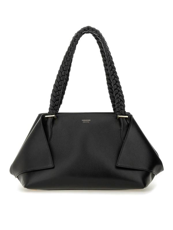 Ferragamo Sac Porté Épaule - Noir