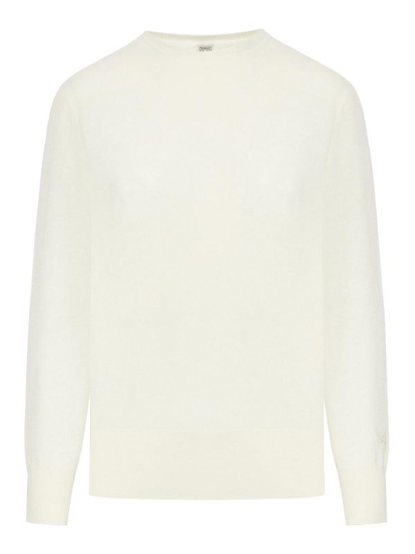 Toteme Pull Col Rond - Blanc