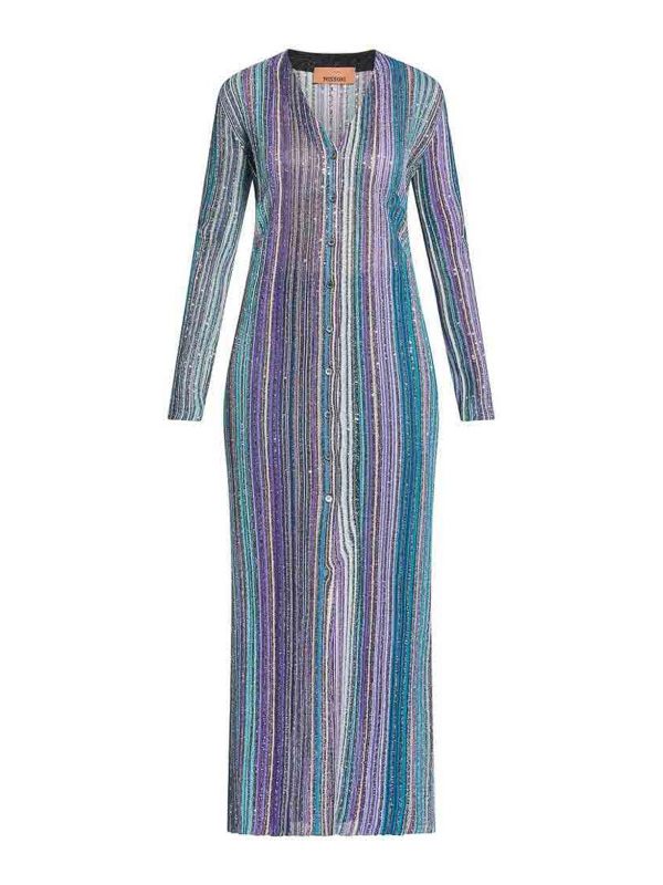 Missoni Pull Col Rond - Bleu