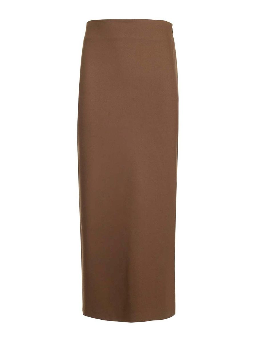 Loulou Studio Jupe Midi - Marron