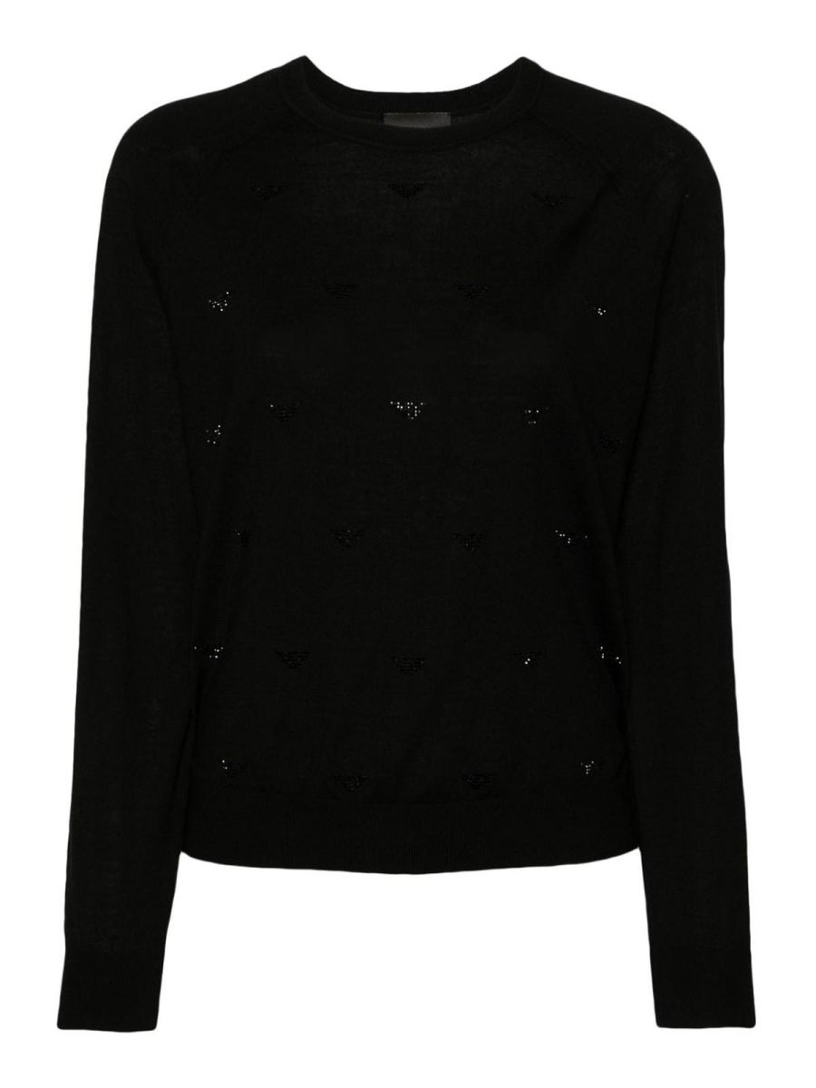 Emporio Armani Pull Col Rond - Noir