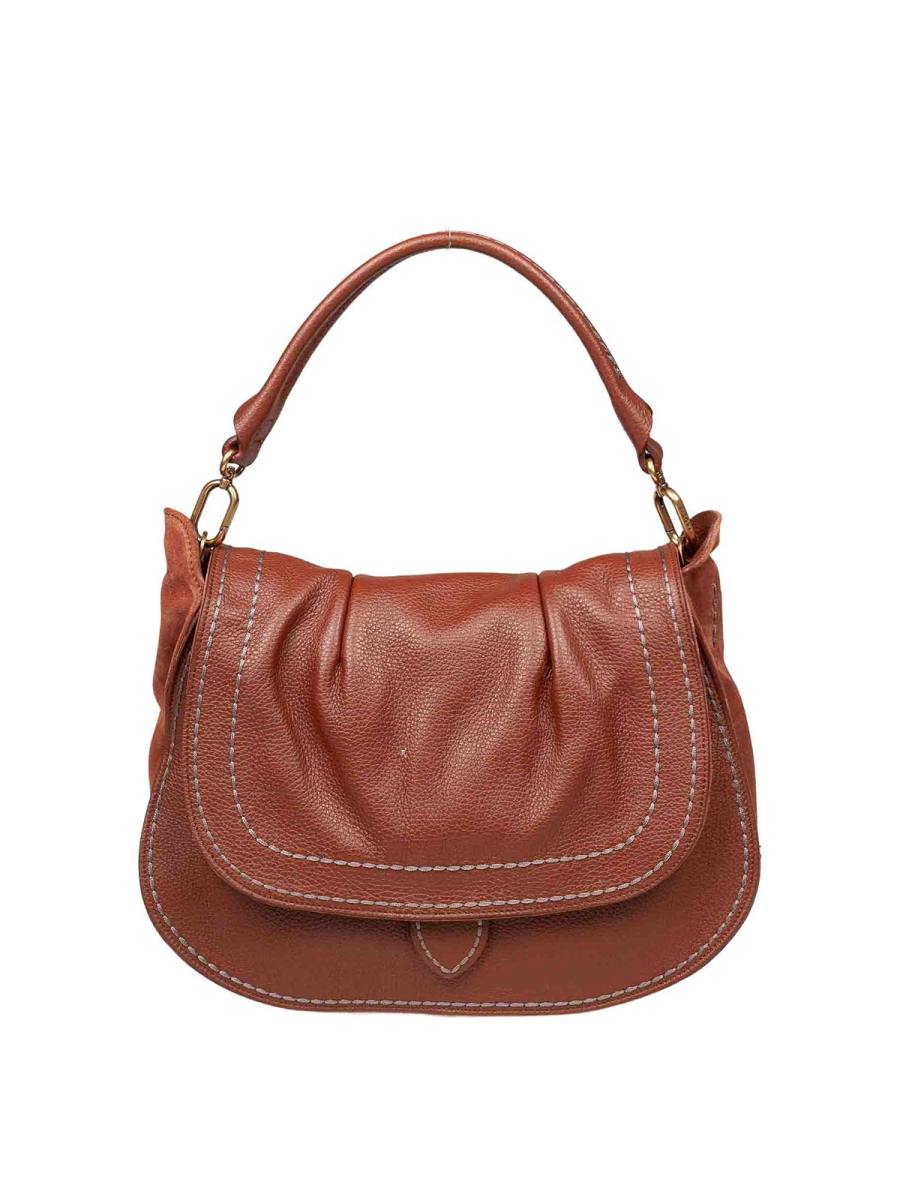 Visona Sac Porté Épaule - Beige Foncé