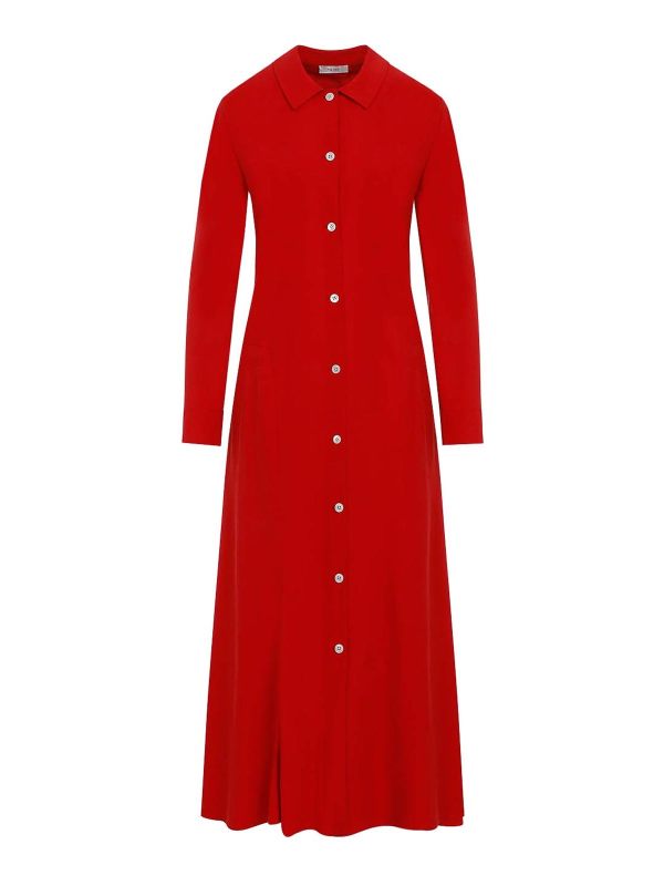 The Row Robe Au Genou - Rouge Brun