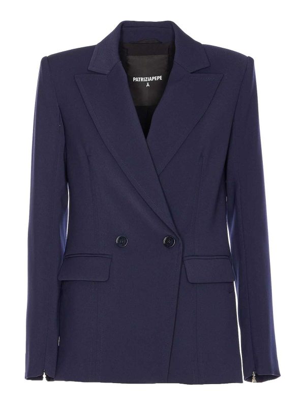 Patrizia Pepe Veste Casual - Bleu Foncé