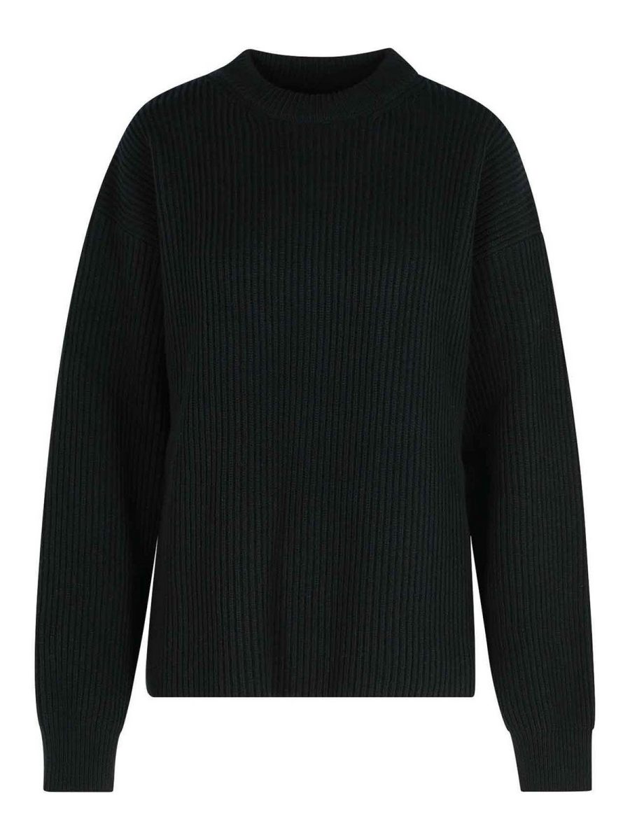 Jil Sander Pull Col Rond - Noir