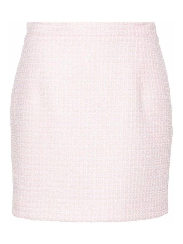 Alessandra Rich Mini Jupe - Rose Clair