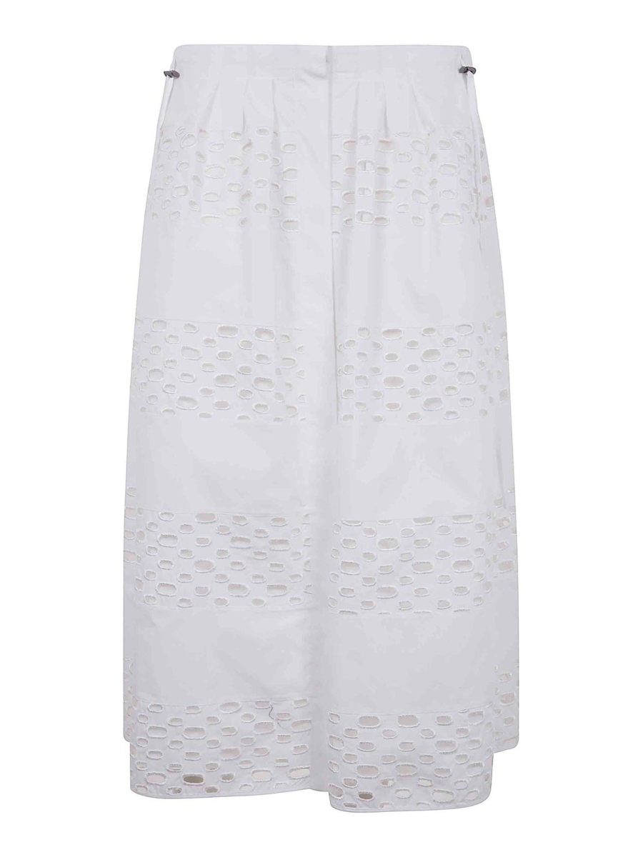 Mantu' Jupe Midi - Blanc
