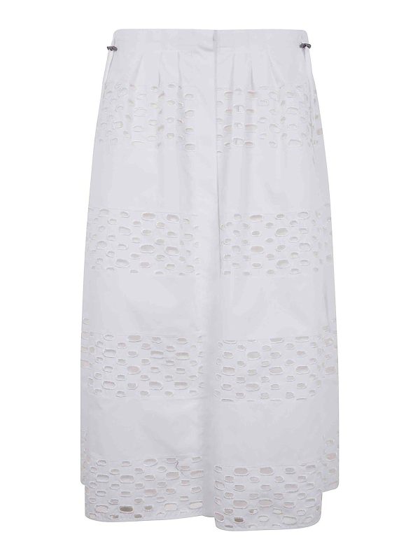 Mantu' Jupe Midi - Blanc