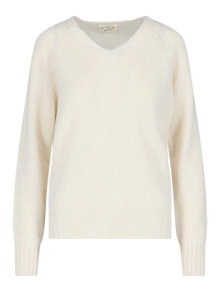 Ma'ry'ya Pull Col Bateau - Blanc