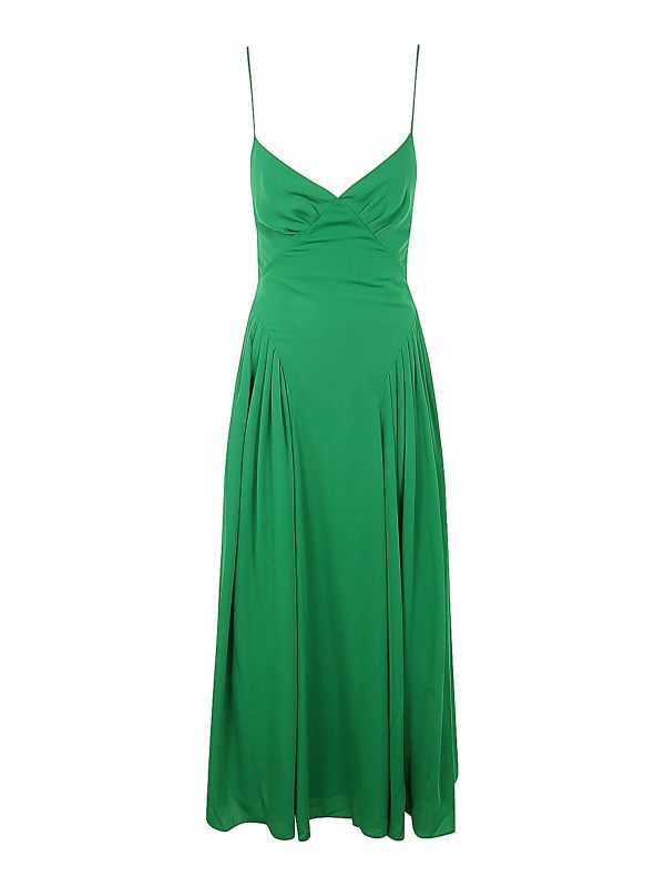 Self Portrait Robe Au Genou - Vert