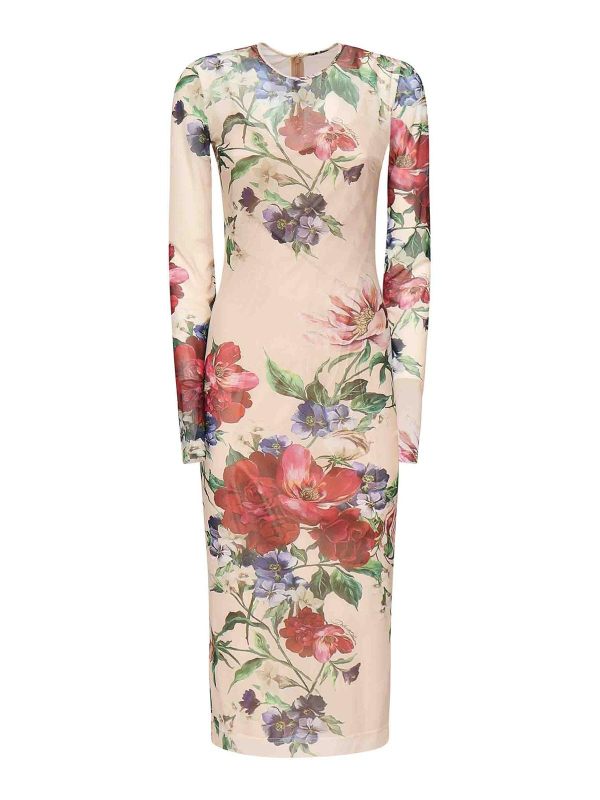 Dolce & Gabbana Robe Au Genou - Vert