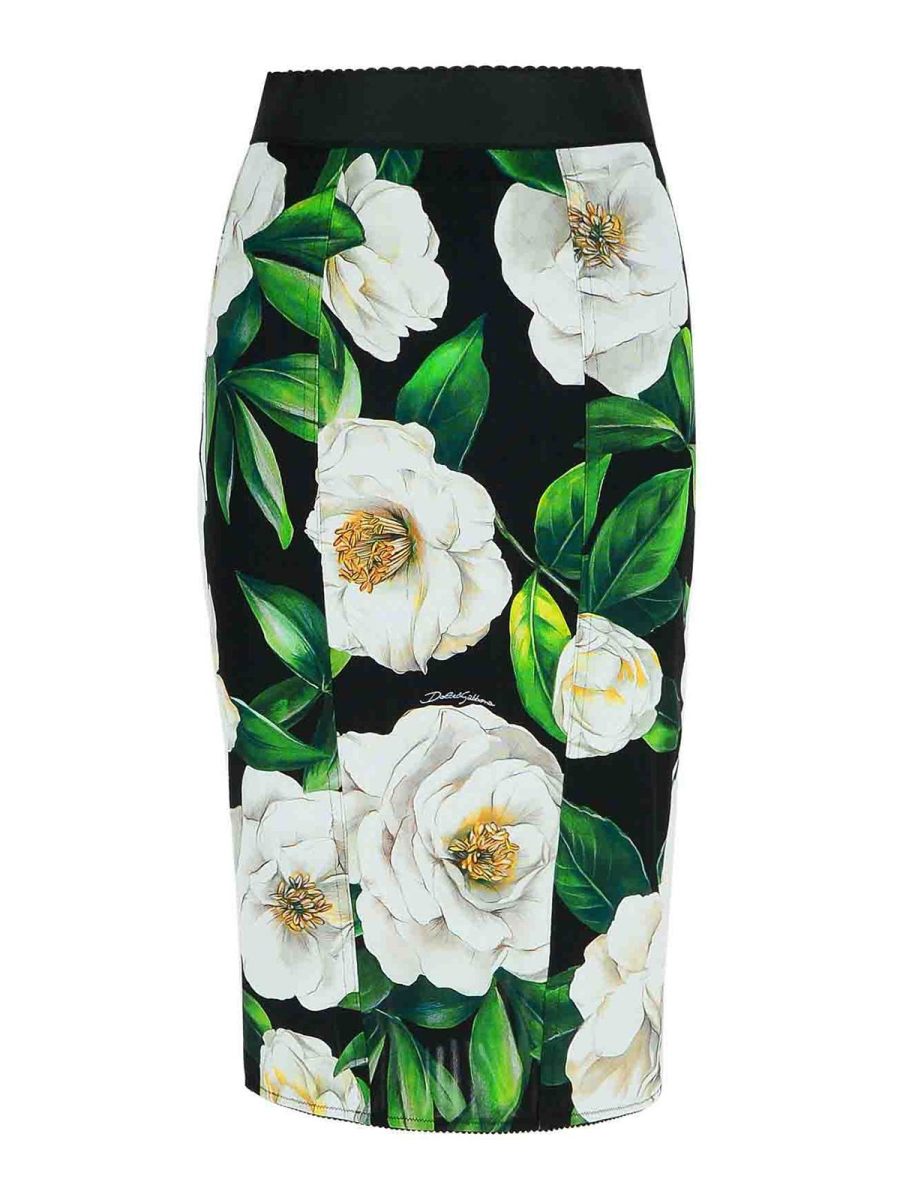 Dolce & Gabbana Jupe Midi - Noir