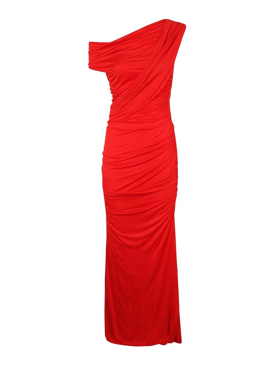 Blumarine Robe Au Genou - Rouge