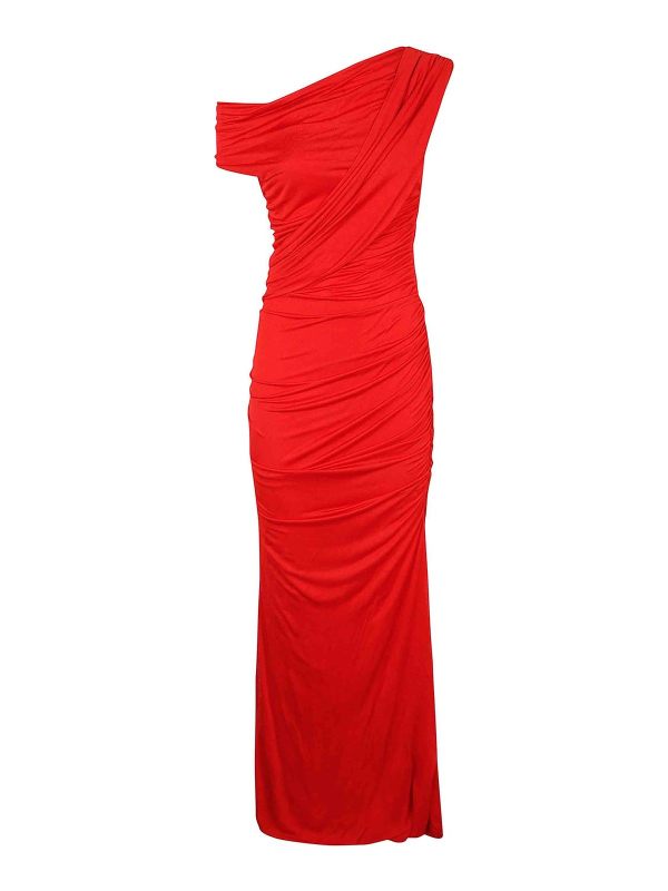 Blumarine Robe Au Genou - Rouge