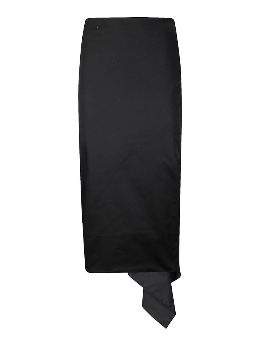 Thelatest Jupe Midi - Noir