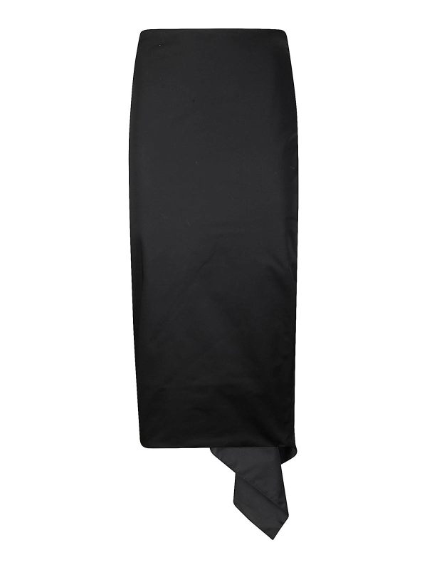 Thelatest Jupe Midi - Noir