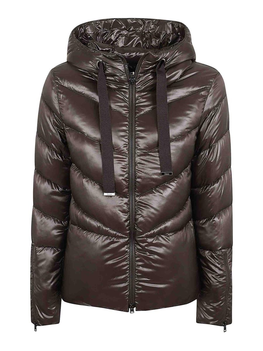 Herno Blouson Rembourré - Marron Foncé