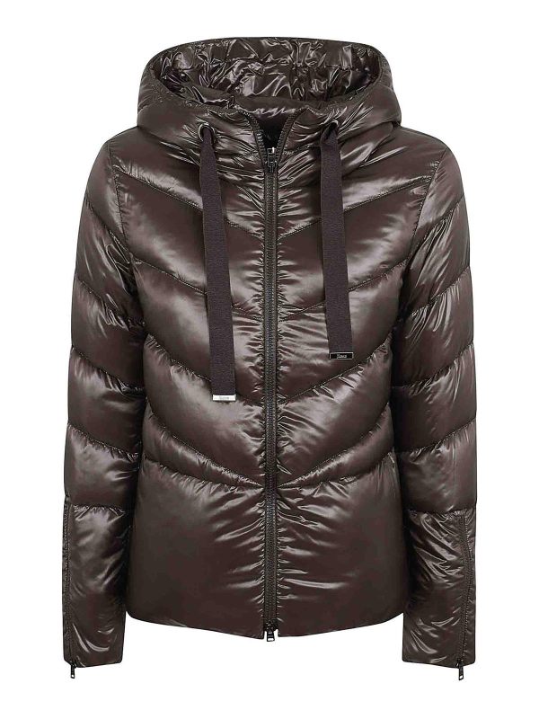 Herno Blouson Rembourré - Marron Foncé