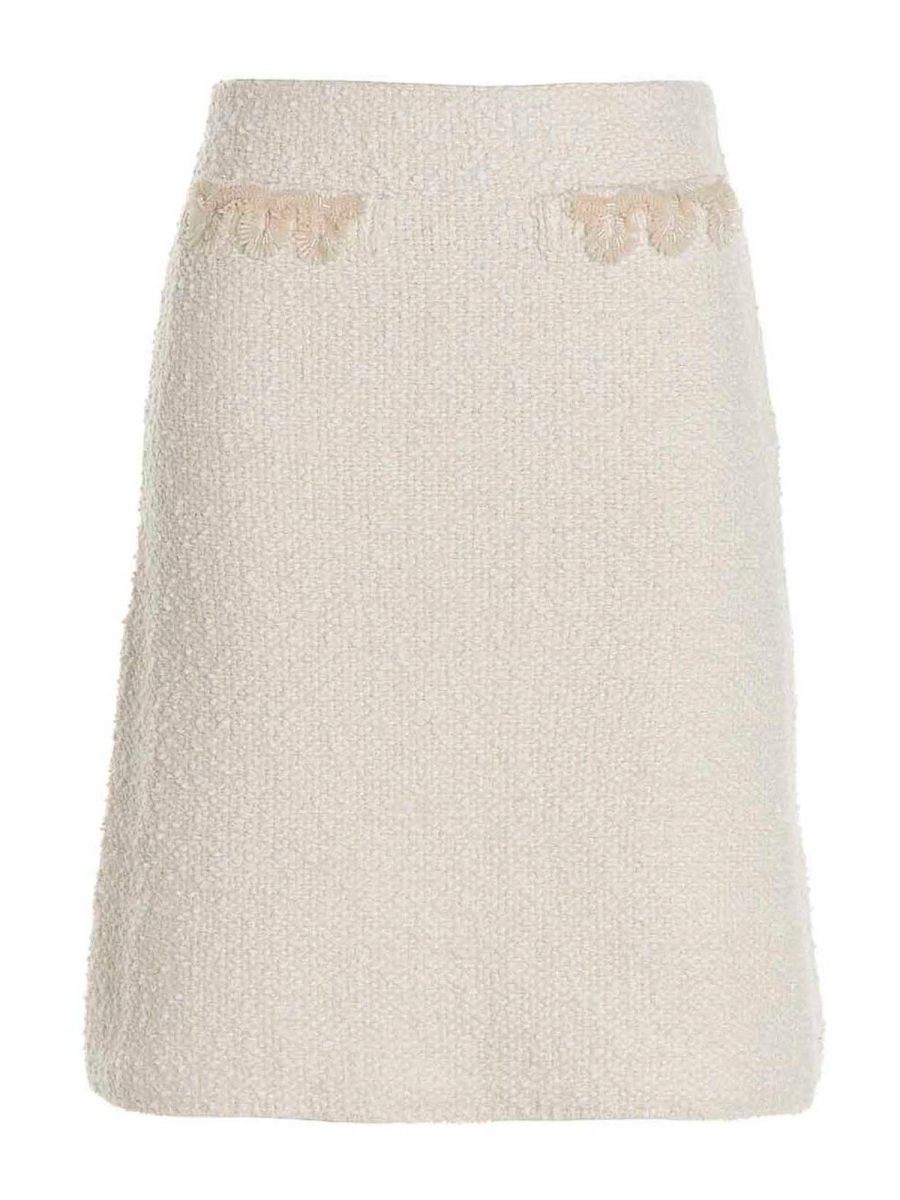 Lanvin Mini Jupe - Blanc