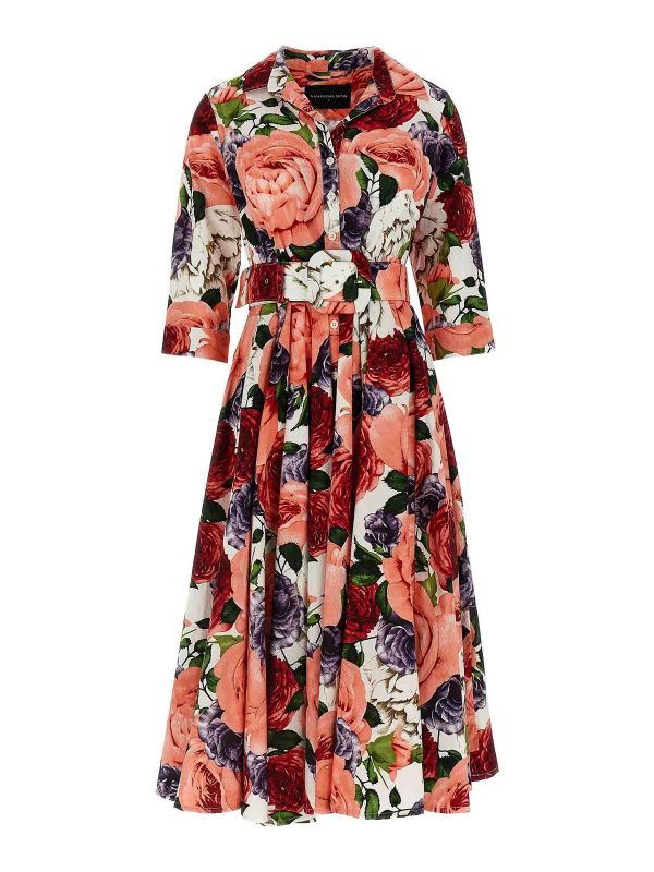 Samantha Sung Robe Au Genou - Multicolore