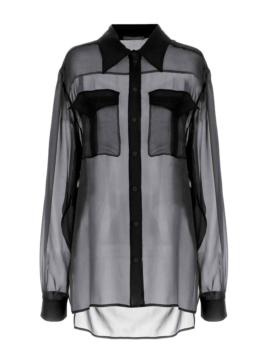 Alberta Ferretti Chemise - Noir