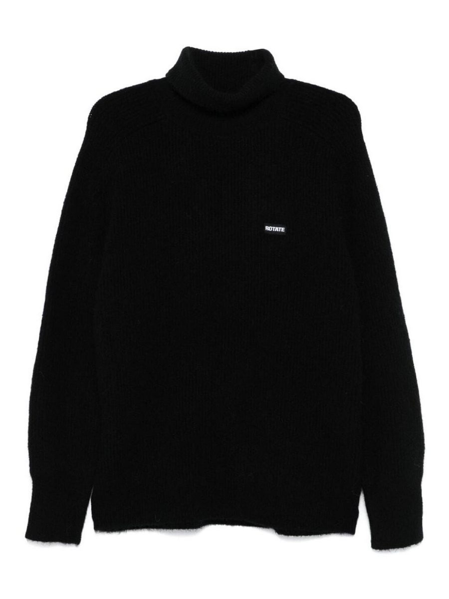Rotate Birger Christensen Pull Col Roulé - Noir