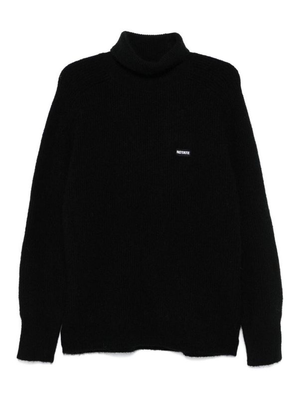 Rotate Birger Christensen Pull Col Roulé - Noir