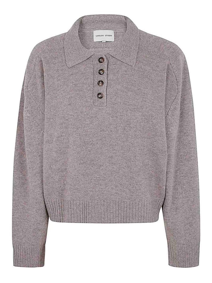 Loulou Studio Pull Col Rond - Marron