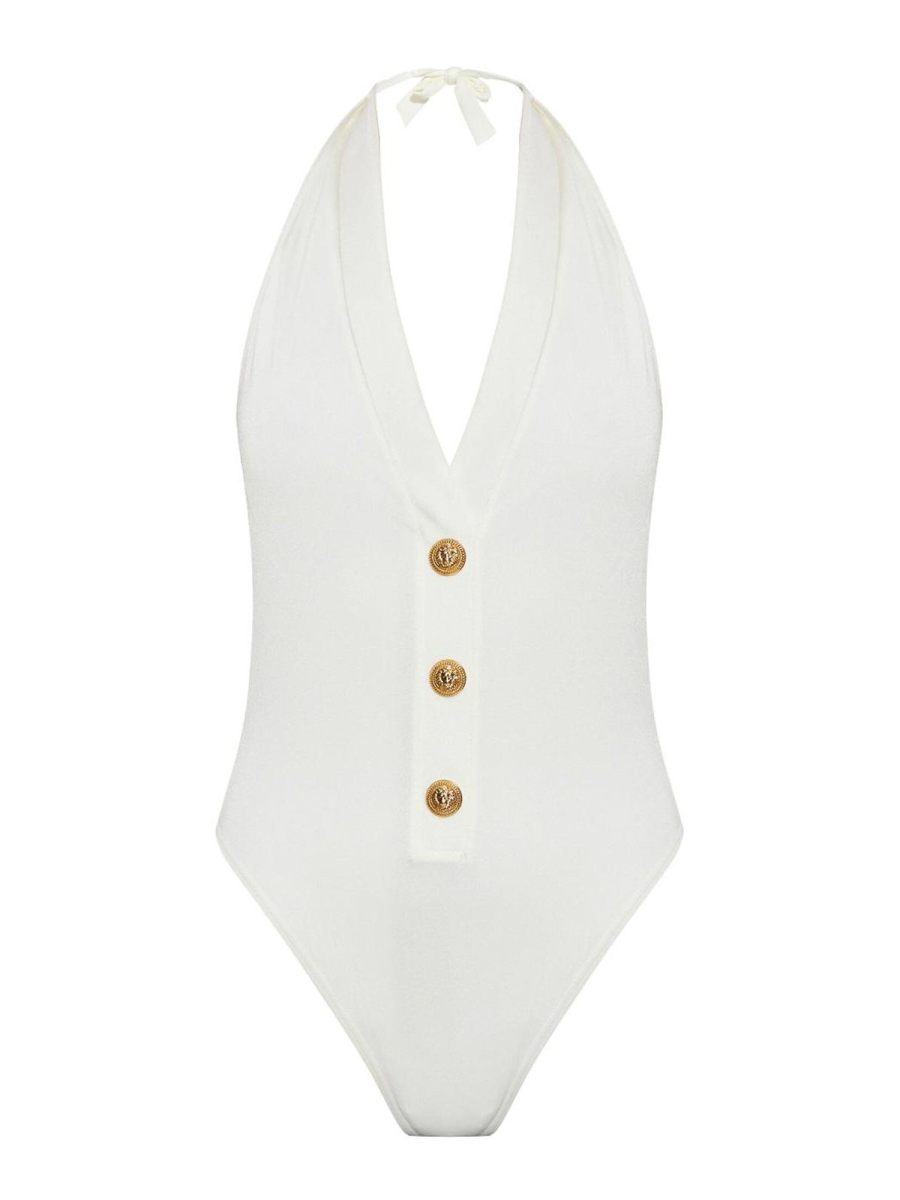 Balmain Maillot De Bain - Blanc
