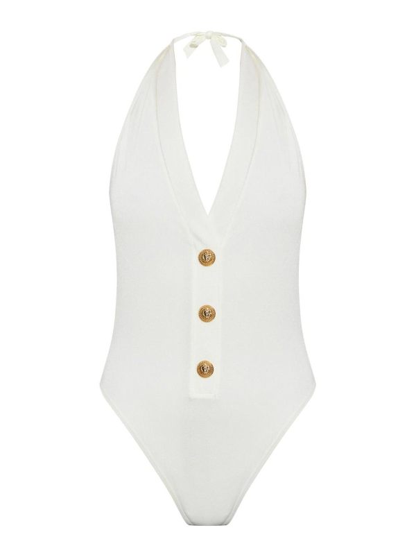 Balmain Maillot De Bain - Blanc