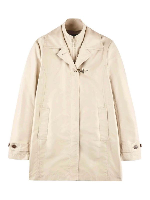 Fay Manteau Court - Beige Clair