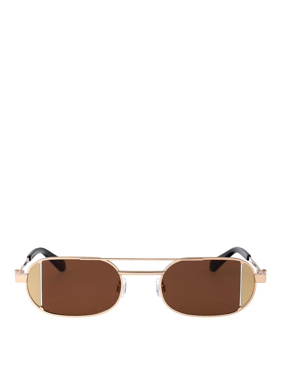 Off-White Lunettes De Soleil - Marron