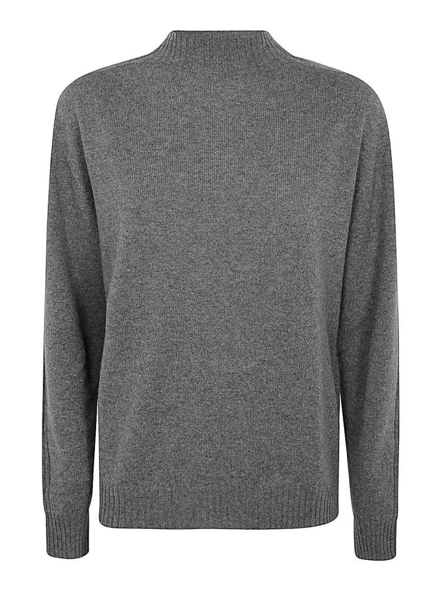 Twinset Pull Col Rond - Gris