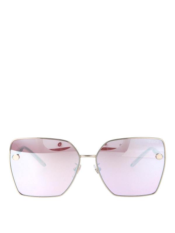 Versace Lunettes De Soleil - Argent
