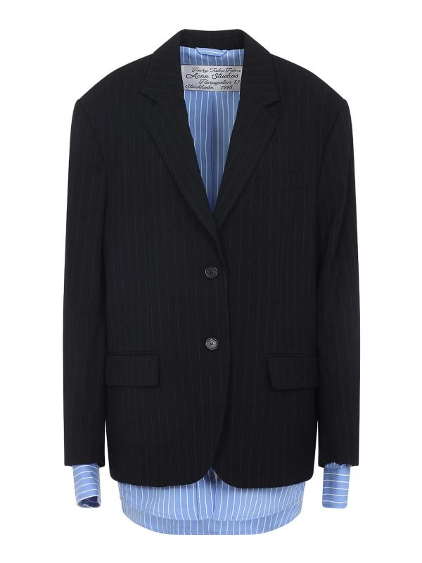 Acne Studios Blazer - Bleu Foncé