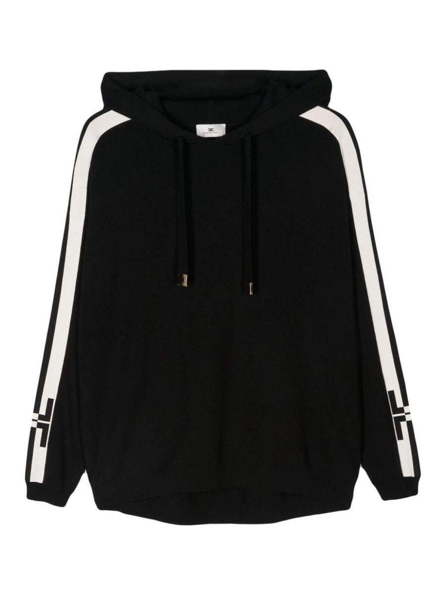 Elisabetta Franchi Pull Col Rond - Noir