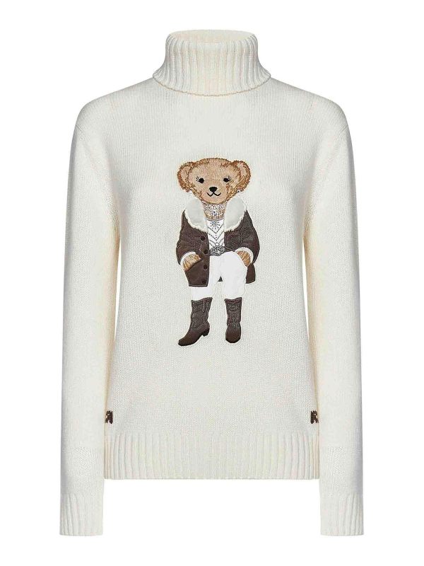 Ralph Lauren Pull Col Roulé - Blanc