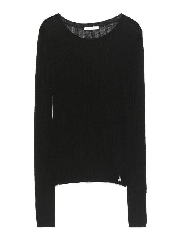 Patrizia Pepe Pull Col Rond - Noir
